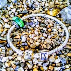 Pandora Charm Bracelet (Band + 2 Charms)